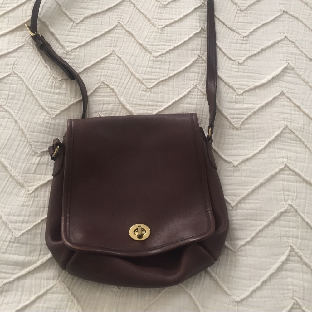 Vintage Brown leather coach bag